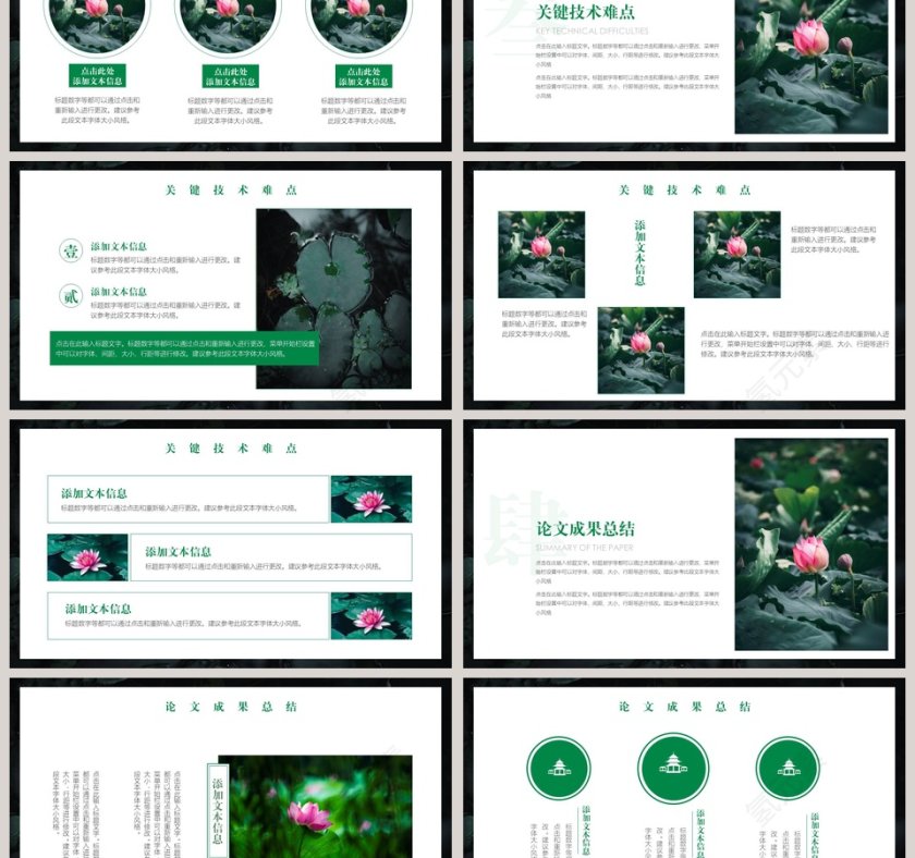 简约绿色毕业论文答辩PPT模板第3张