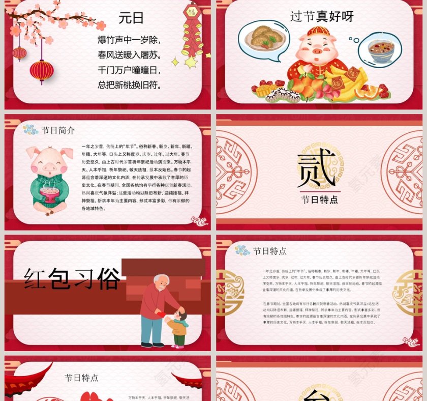 春节传统文化习俗ppt文化习俗介绍第2张