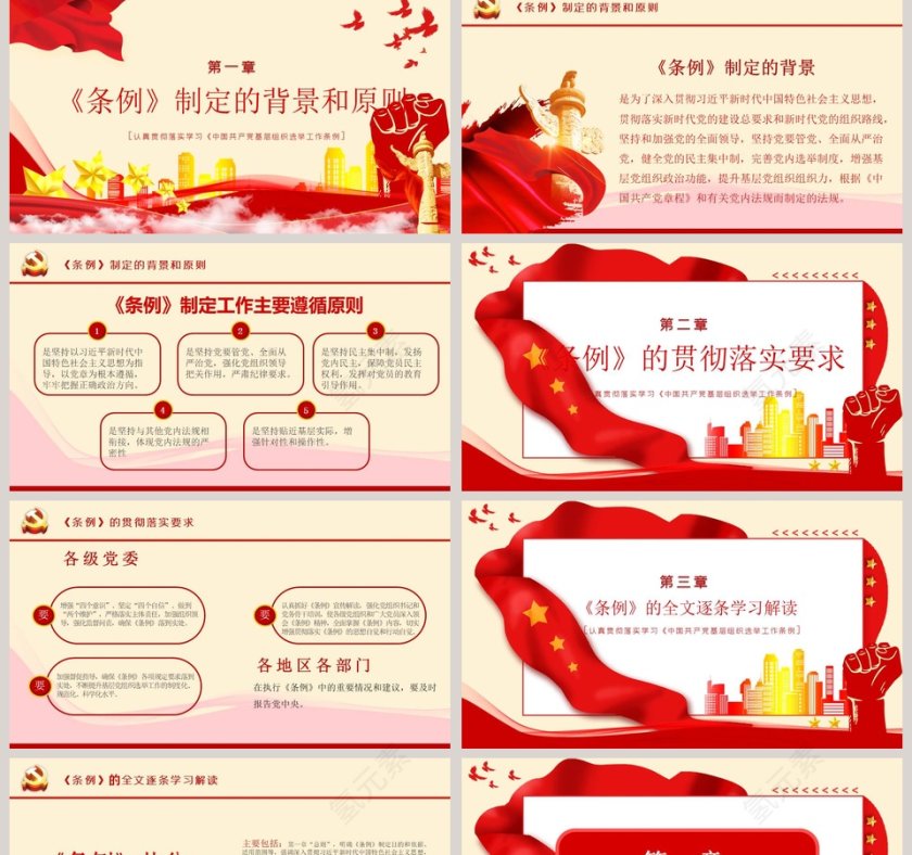 中国共产党基层组织选举工作条例PPT模板第2张