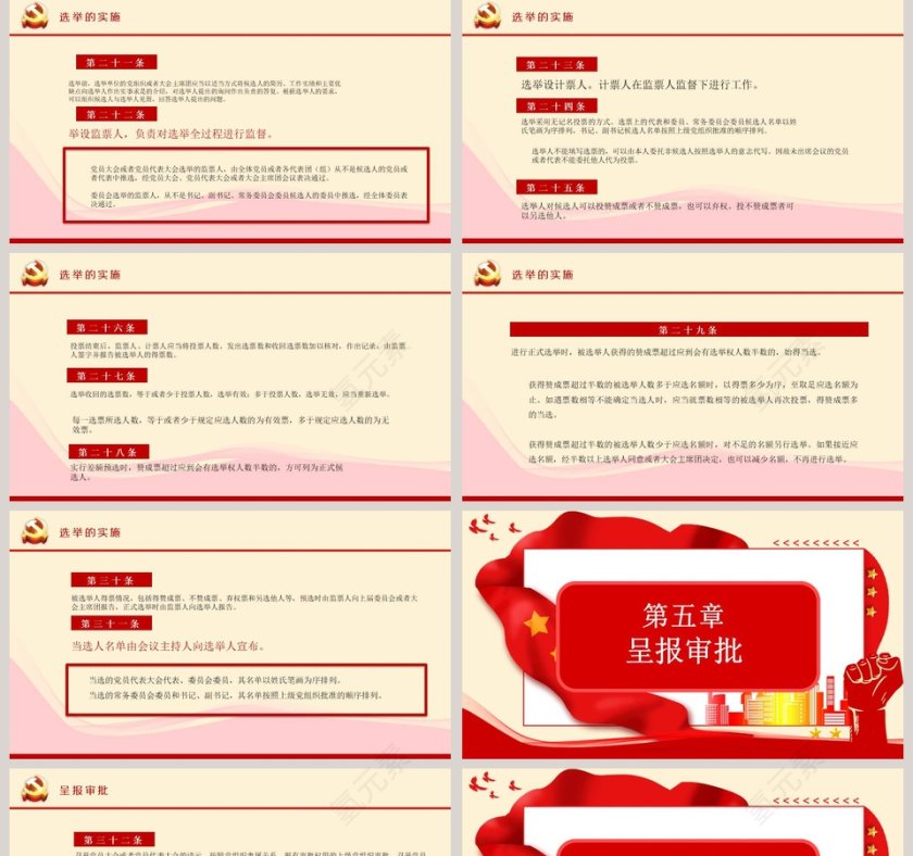 中国共产党基层组织选举工作条例PPT模板第5张