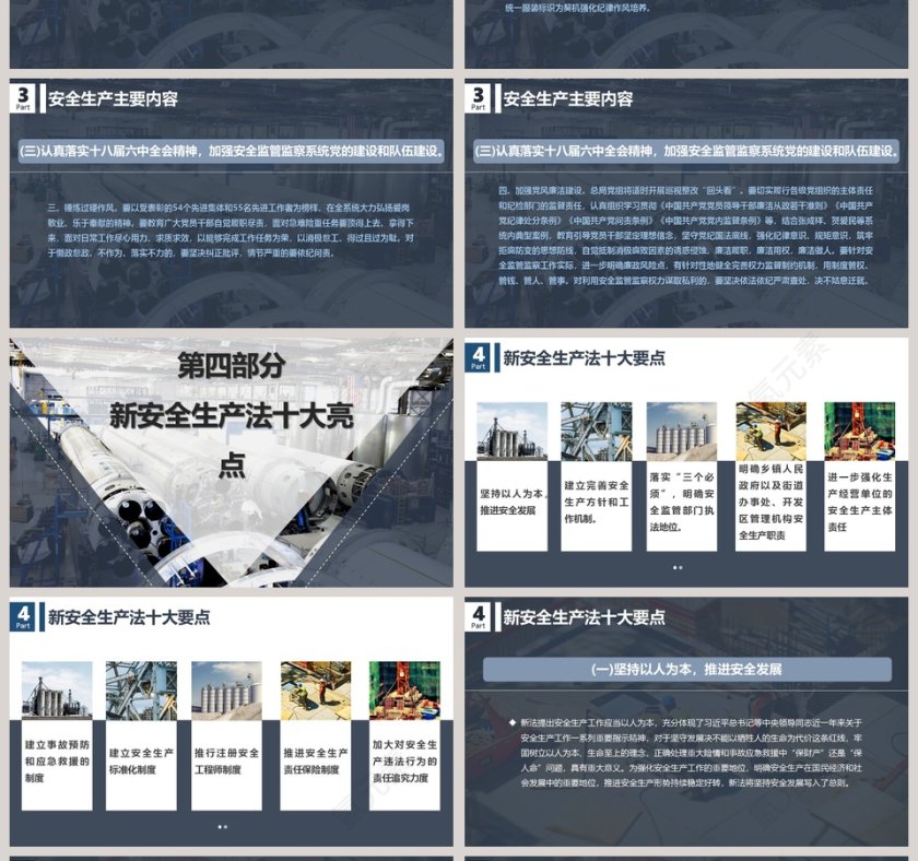 完整2018年安全生产教育ppt设计模板安全生产PPT第4张