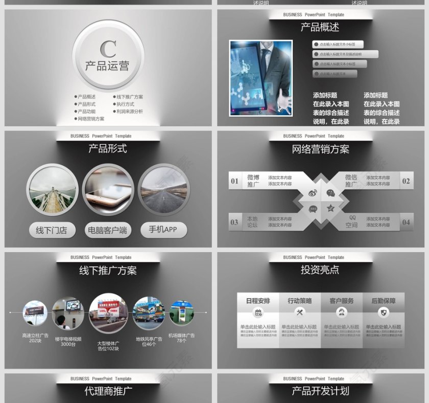 商业融资计划书商业计划书PPT第5张