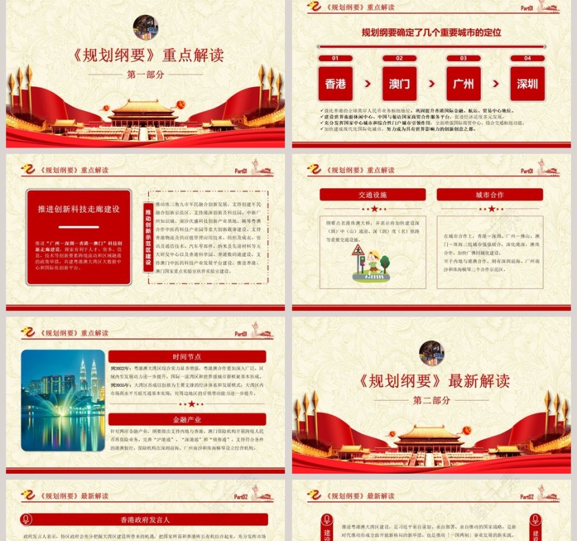 粤港澳大湾区规划纲要PPT第2张