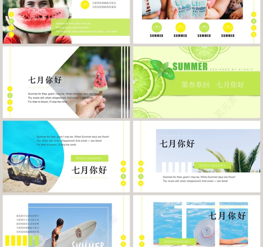 夏日柠檬商业计划书PPT模板第3张