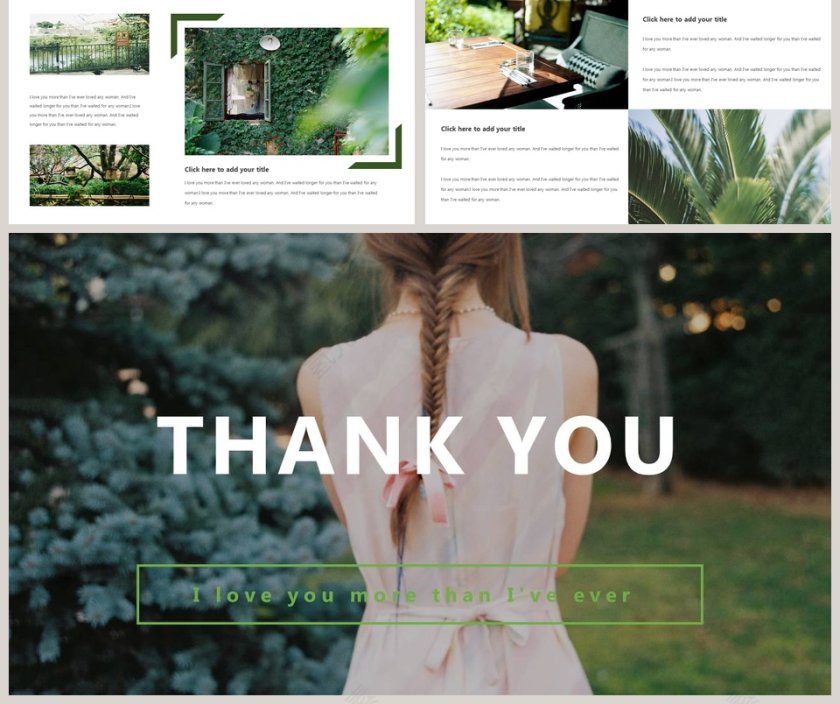 森系旅行相册PPT模板第5张