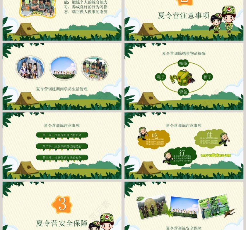 野外训练营夏令营PPT第3张