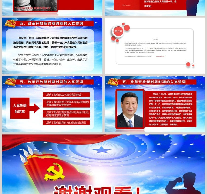 中国共产党入党誓词的历史沿革入党培训PPT第4张