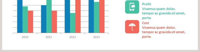 年度比较柱状图模板PPT第2张