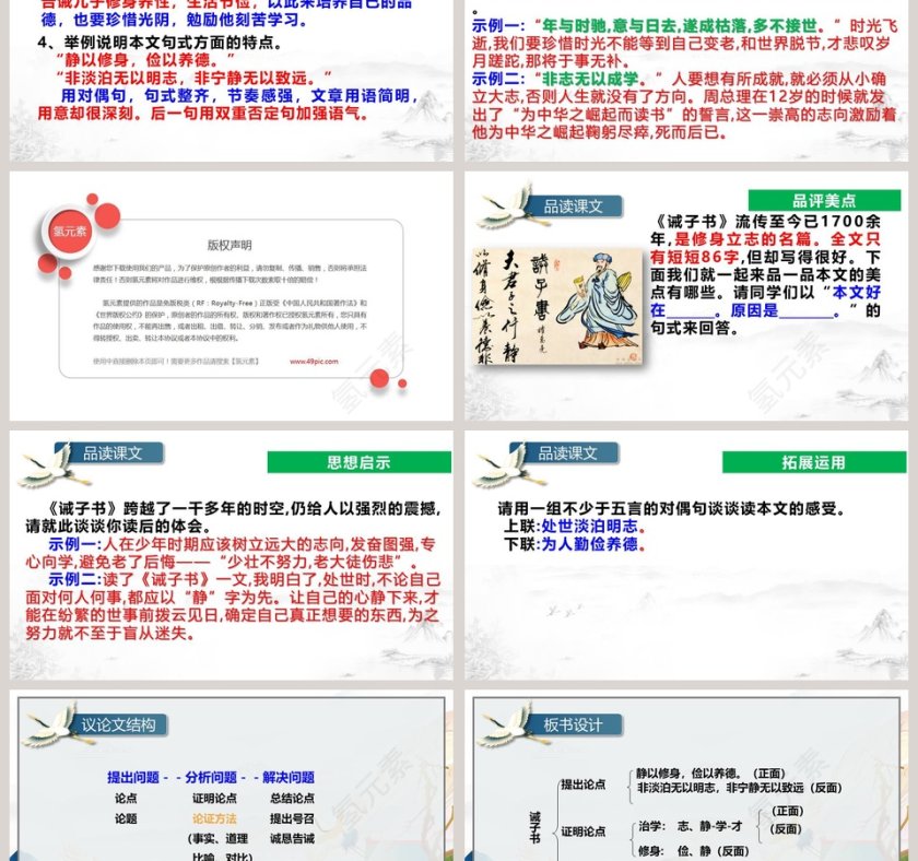课文解析人教版七年级语文上册诫子书语文课件PPT第6张