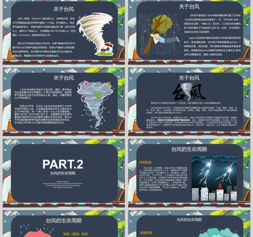 夏季台风来袭沿海部分地区有大暴雨PPT第2张