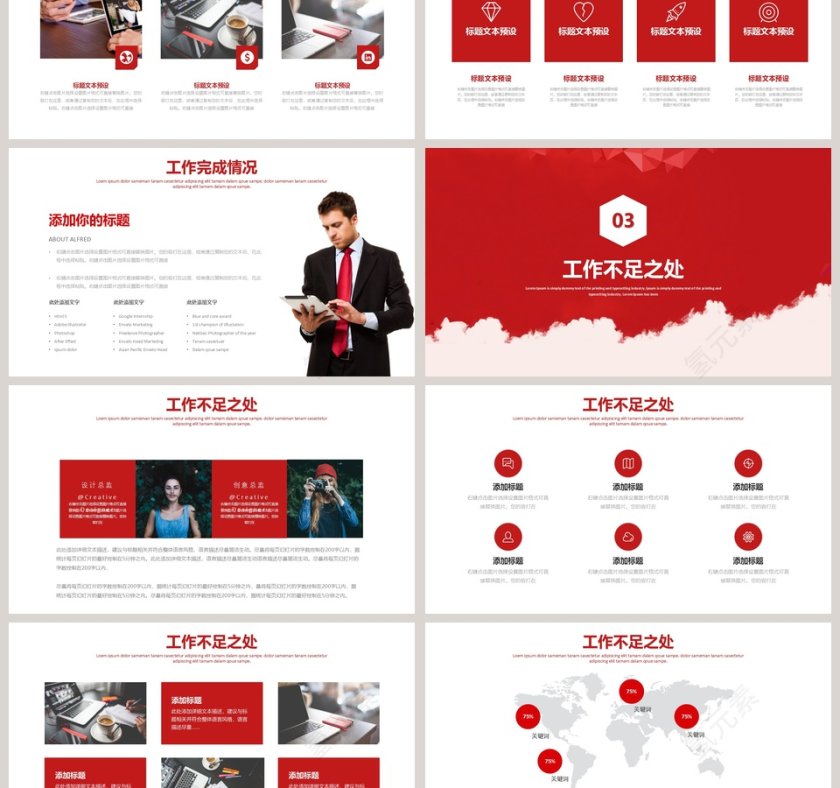 人力资源年终工作总结PPT第3张