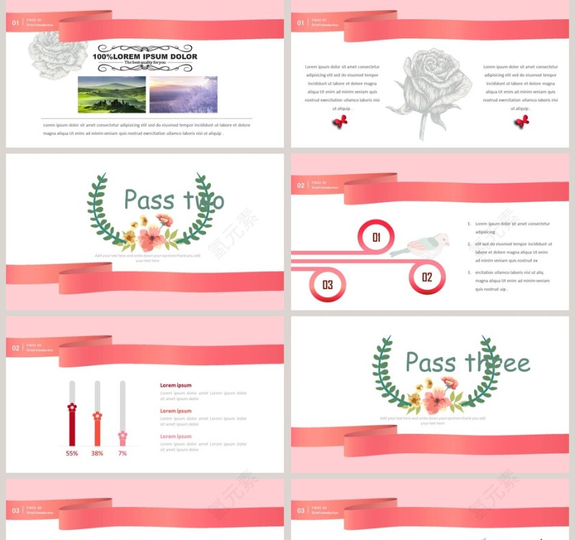 手绘风格工作总结PPT第2张