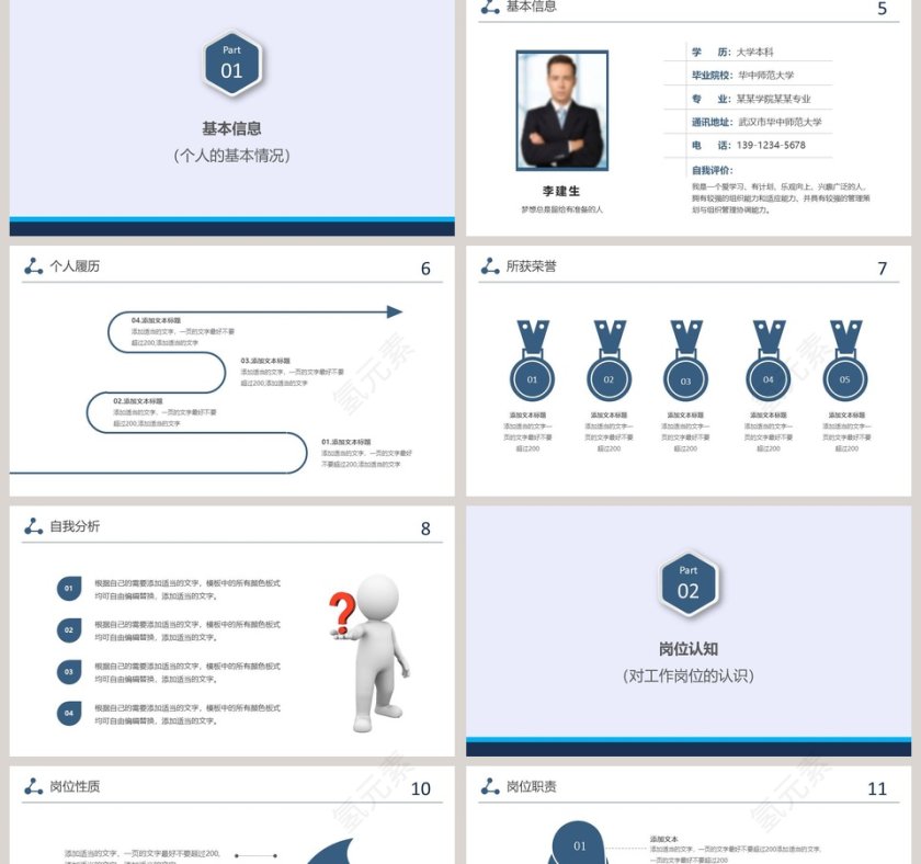 简约大气岗位竞聘PPT第2张