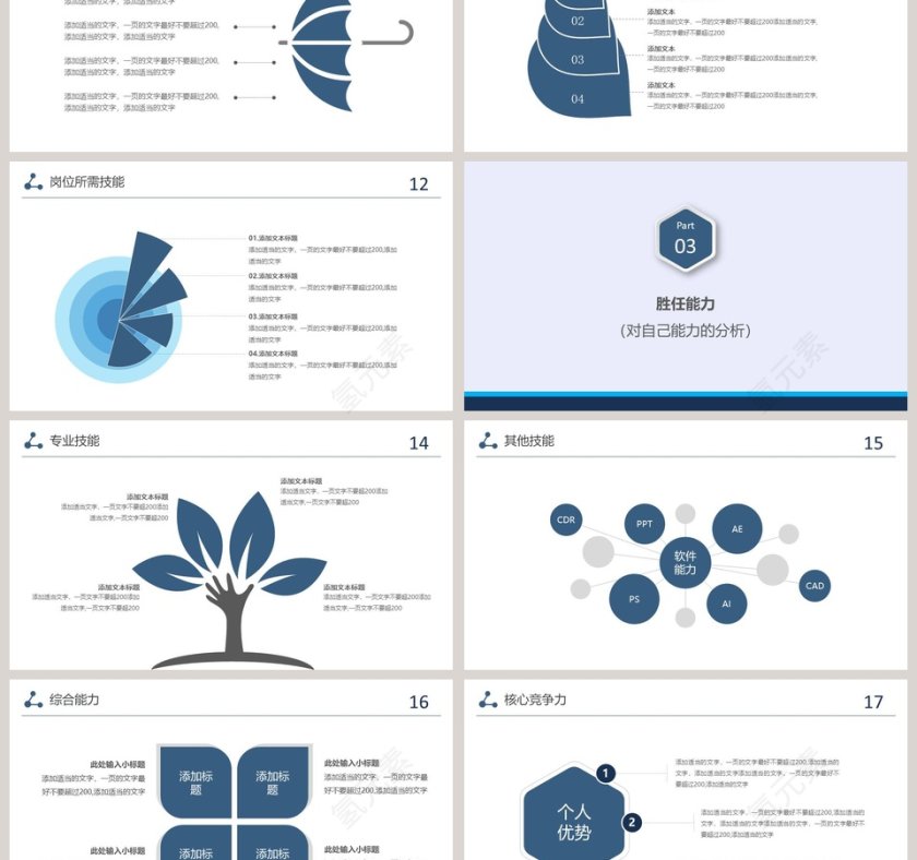 简约大气岗位竞聘PPT第3张