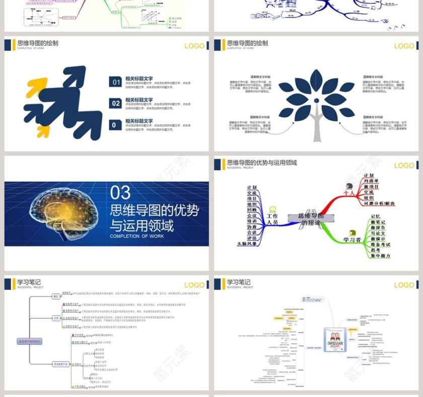 思维导图培训PPT模板第4张