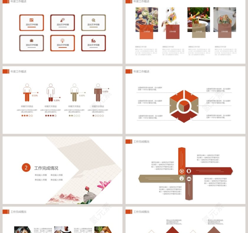 餐饮美食模PPT板第2张