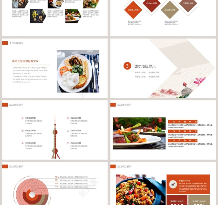 餐饮美食模PPT板第3张