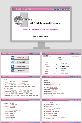 Section Integrating skills   Developing ideas教学ppt课件