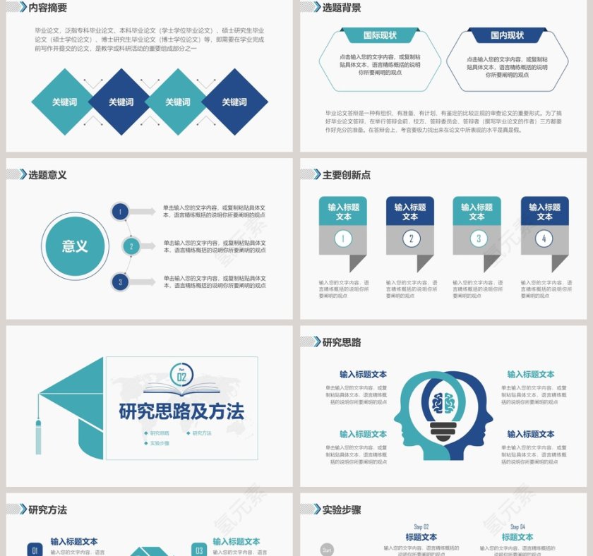 开题报告毕业答辩PPT第2张