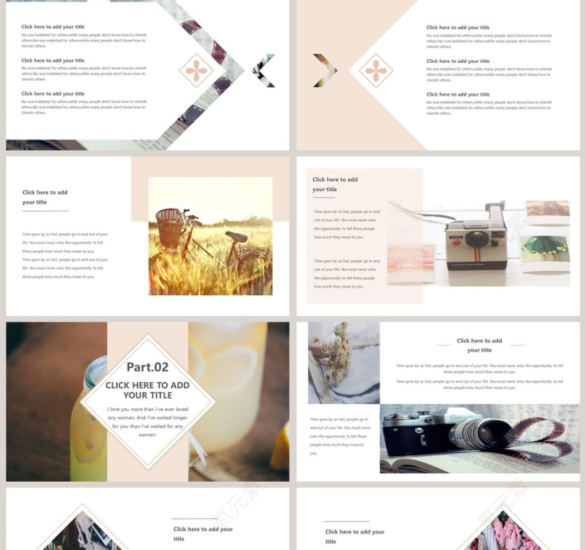 清新风格工作总结PPT第2张