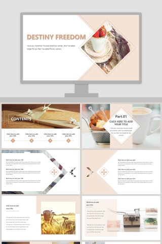 清新风格工作总结PPT