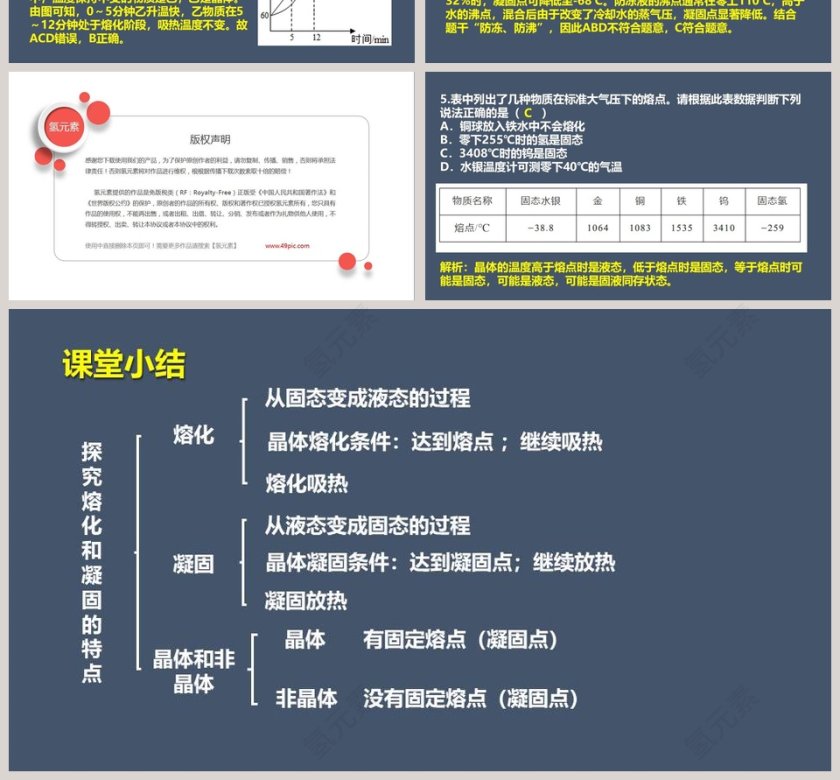 第3节  探究熔化和凝固的特点教育培训PPT模板第4张
