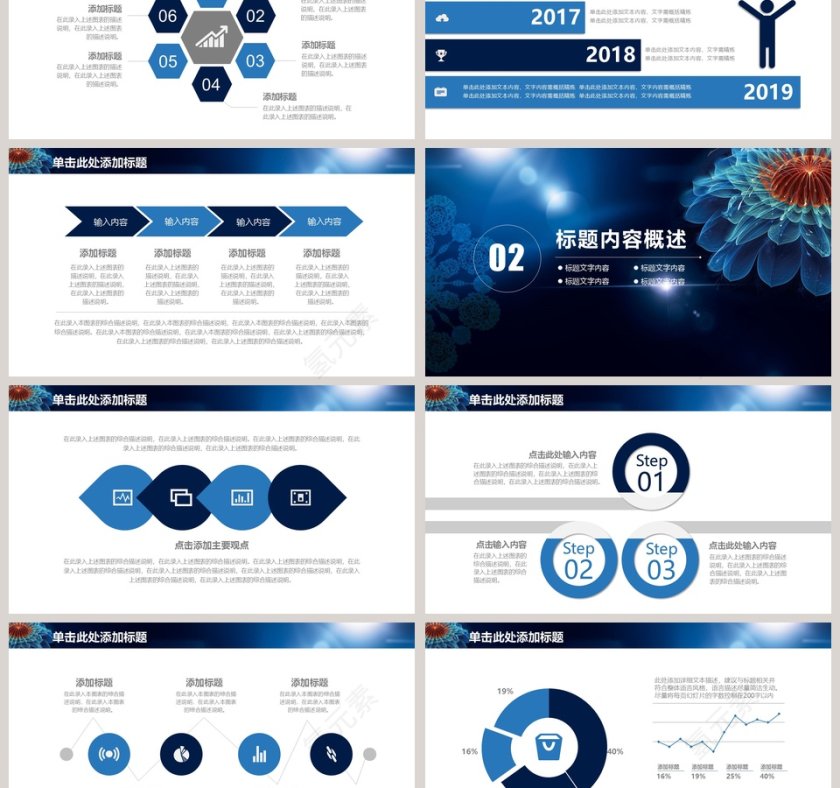 2019工作汇报年度总结PPT模板第3张