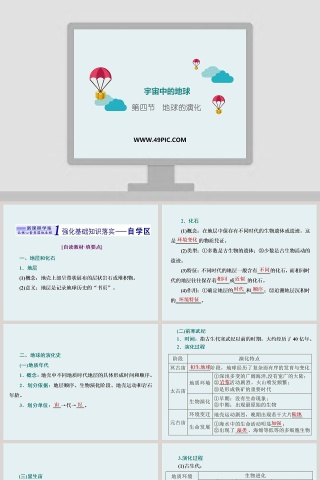 第四节地球的演化-宇宙中的地球教学ppt课件