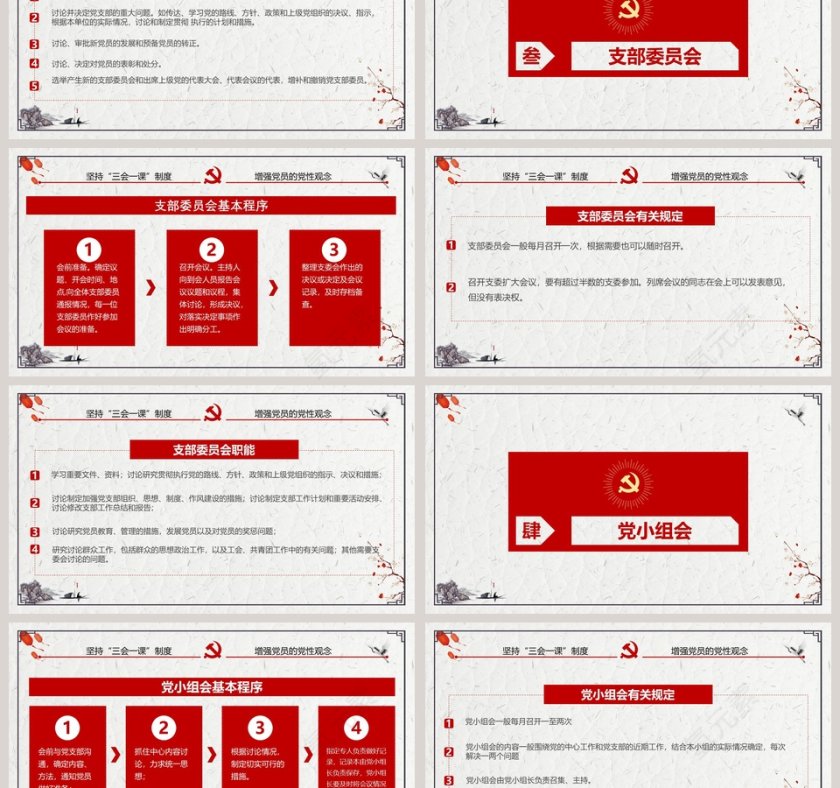 三会一课制度PPT第3张