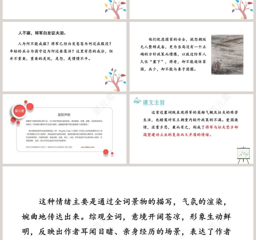 诗词解析渔家傲秋思语文课件PPT第4张