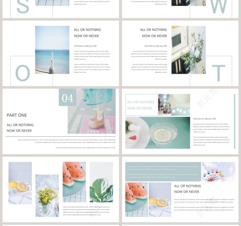 欧美简约杂志风通用模板第4张