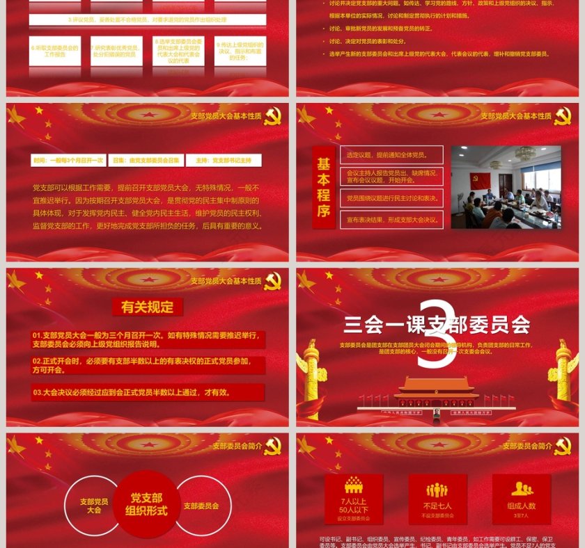 三会一课PPT第3张