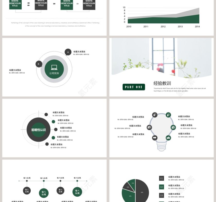 简约风职业规划PPT模板第3张