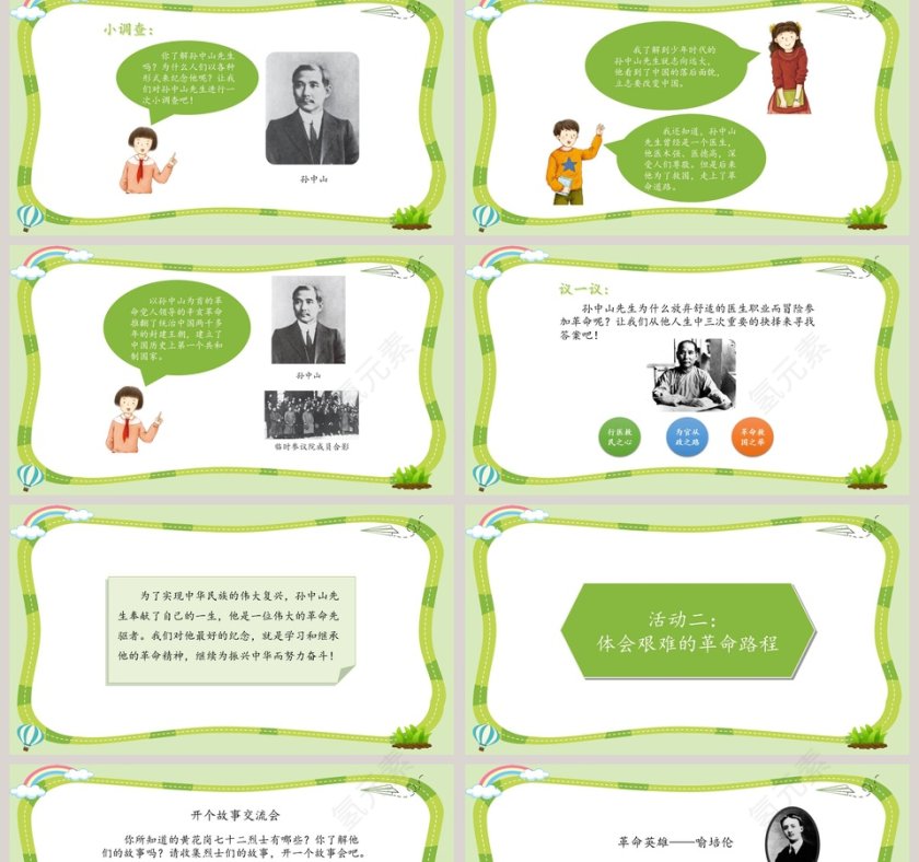 第三单元 百年追梦 复兴中华 PPT 模板第2张