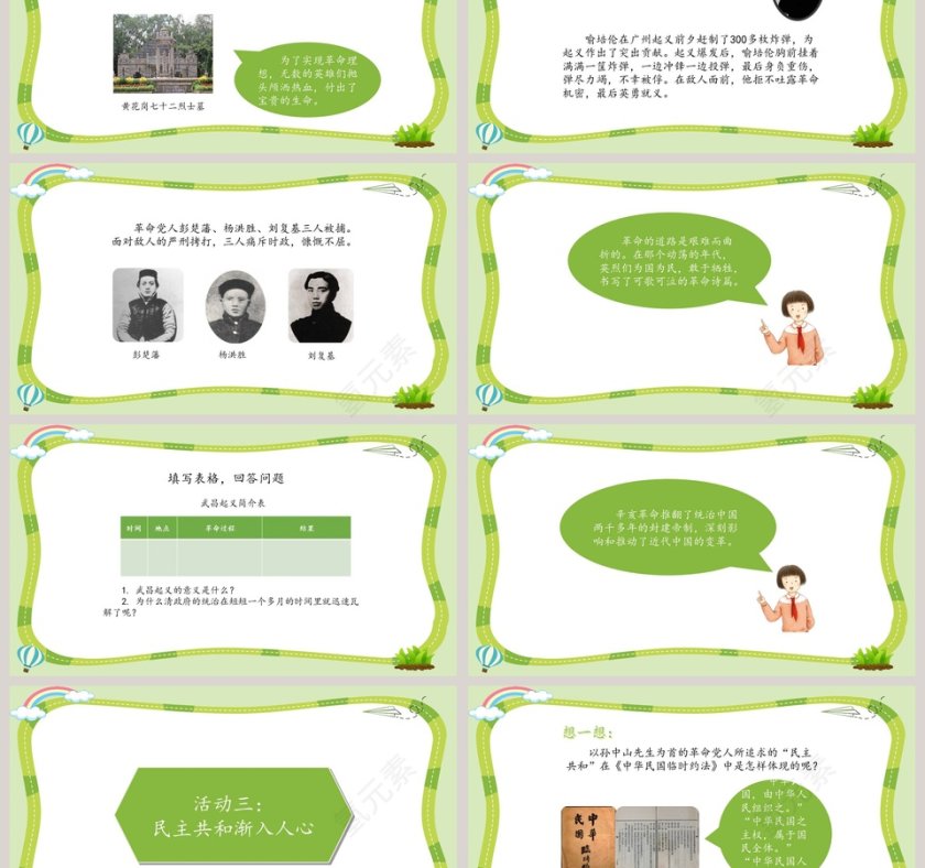 第三单元 百年追梦 复兴中华 PPT 模板第3张