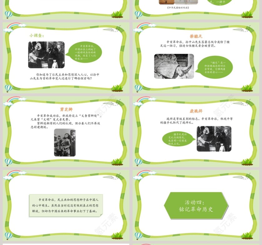 第三单元 百年追梦 复兴中华 PPT 模板第4张