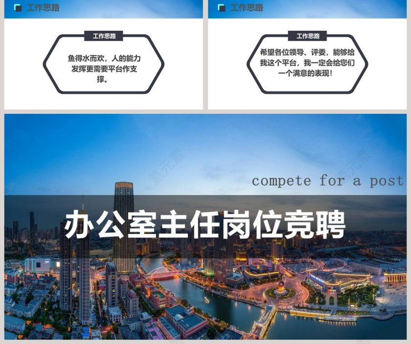 商务简约风岗位竞聘报告办公室主任竞聘报告岗位竞聘报告PPT模板第5张