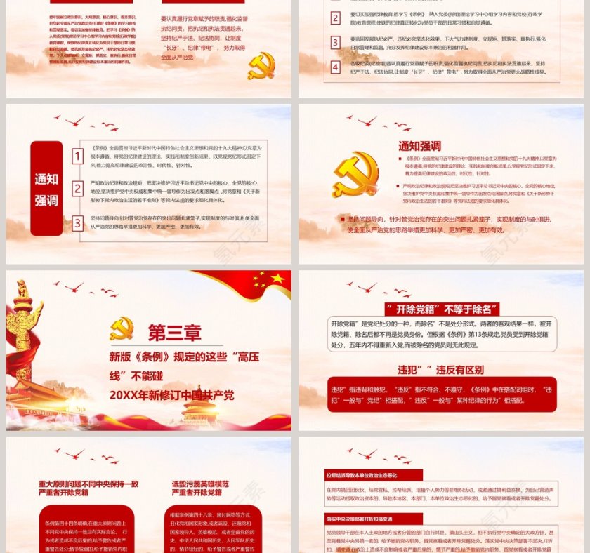 新修订中国共产党纪律处分条例PPT第3张