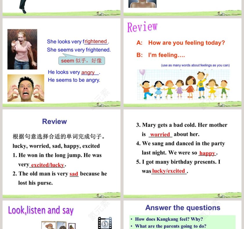 Unit 5  Topic 1-Im so happy教学ppt课件第2张