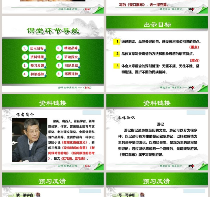 散文解析壶口瀑布语文课件PPT第2张