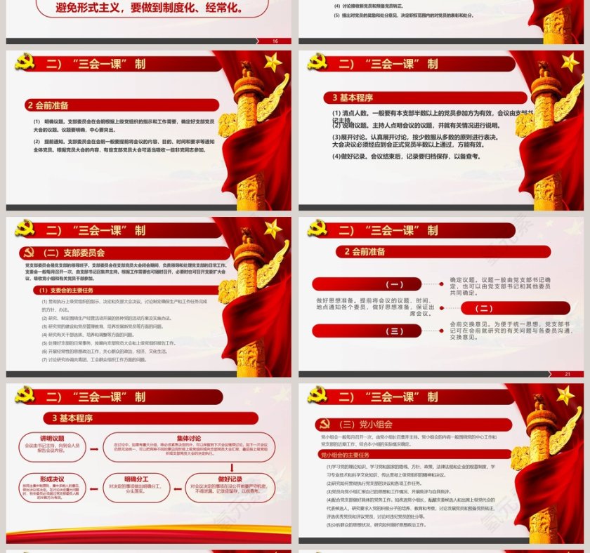 新时期基层党建工作报告指南党政工作汇报PPT第4张