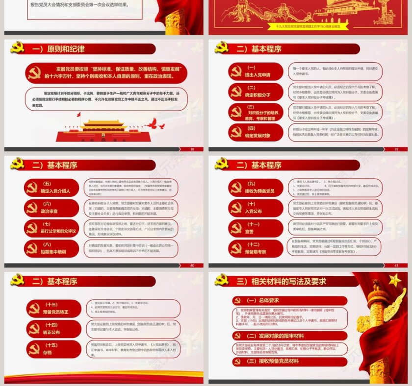 新时期基层党建工作报告指南党政工作汇报PPT第7张