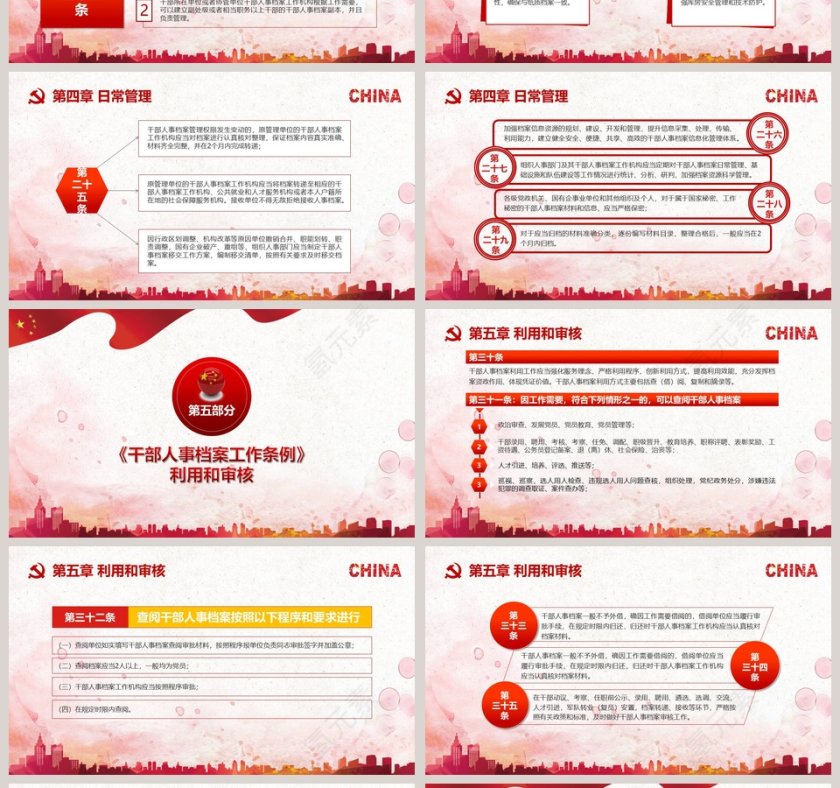 微党课干部人事档案工作条例解读PPT模板第4张