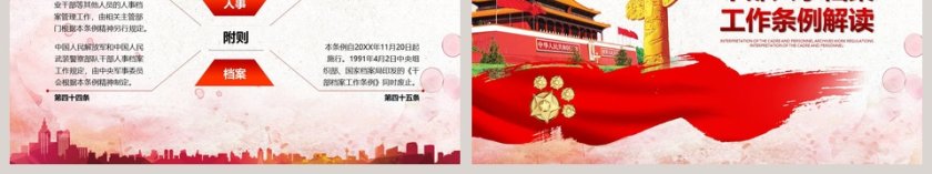 微党课干部人事档案工作条例解读PPT模板第6张