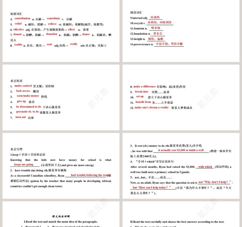 Lucy is in a new school-Unit 4 School in Canada - 教育主题PPT模板第2张