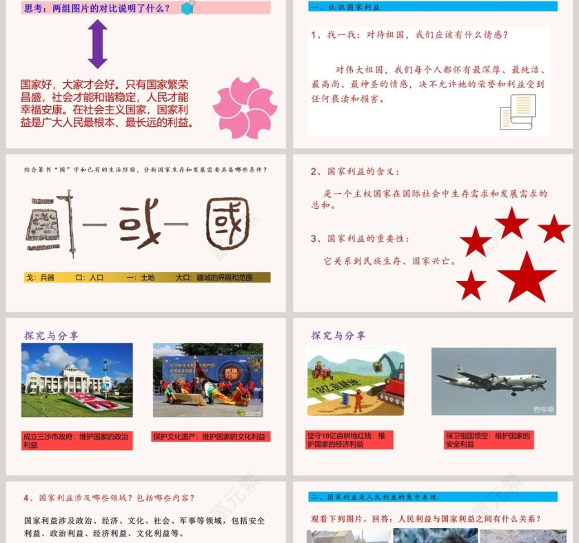 第四单元 维护国家利益-国家利益至上教学ppt课件第2张