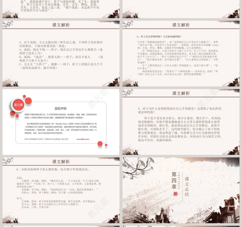 语文课件范本PPT-骆驼祥子第4张