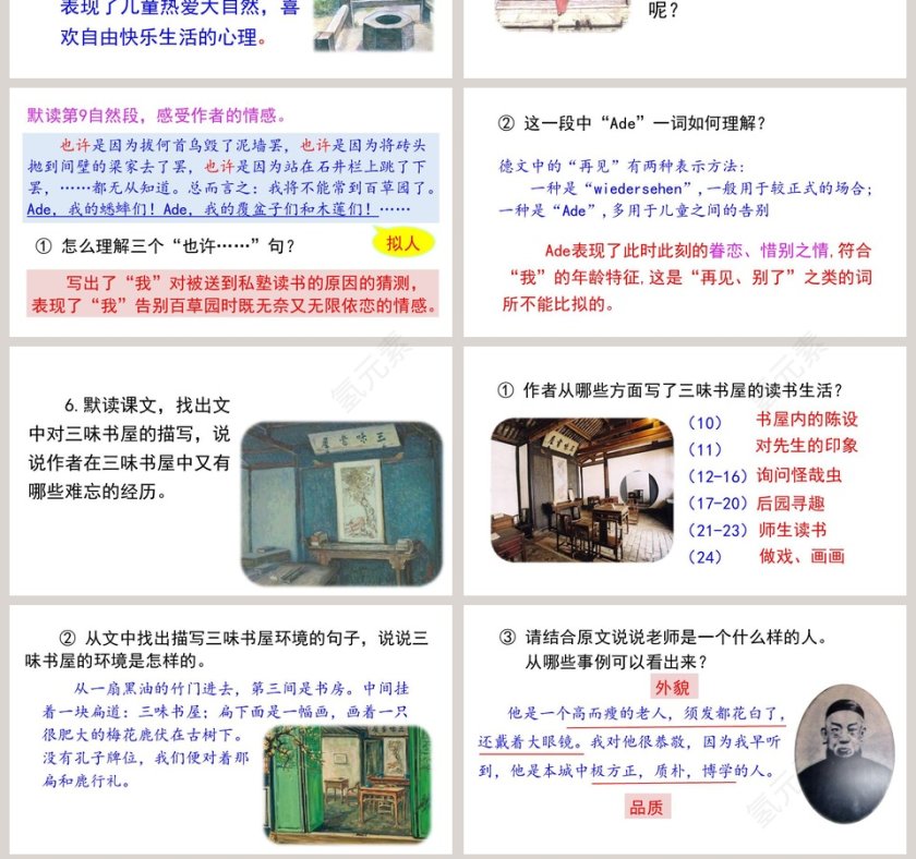 课文解读从百草园到三味书屋语文课件PPT第7张