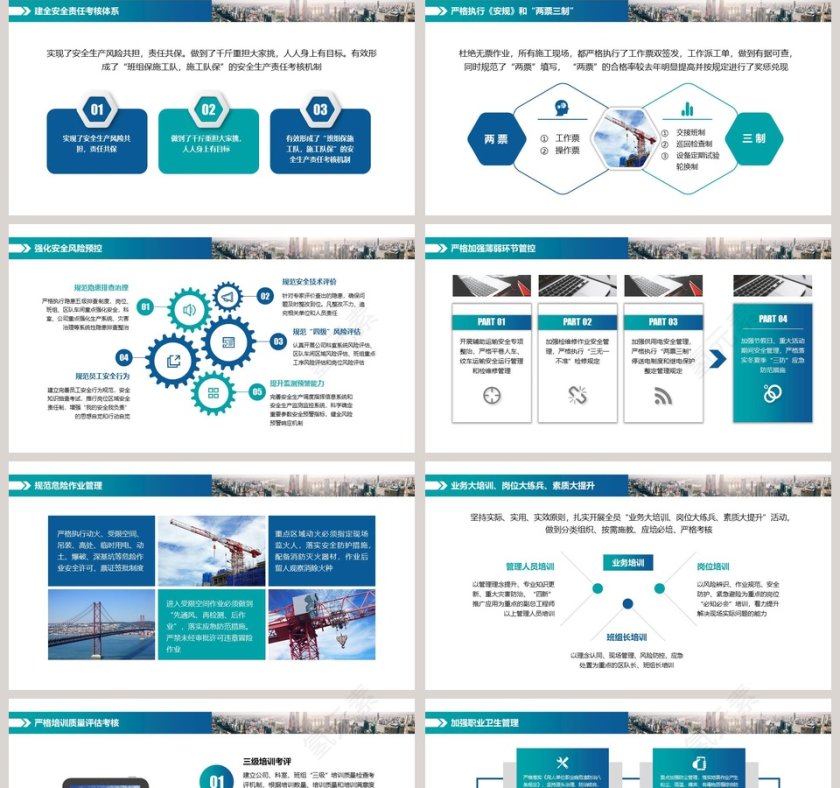 安全生产工作汇报PPT模板第2张