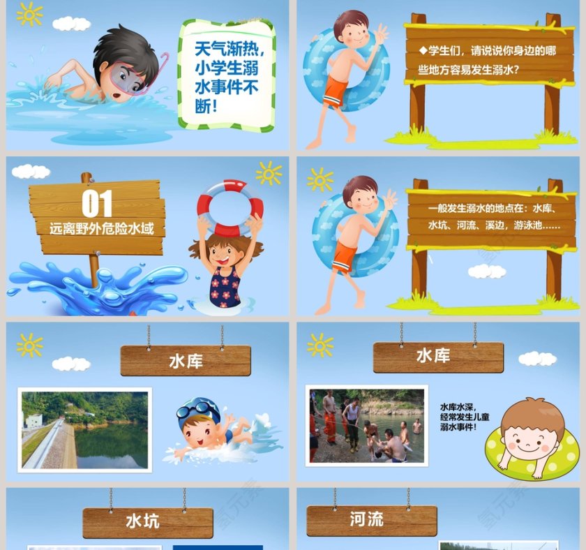 小学生防溺水PPT预防溺水安全教育PPT第2张